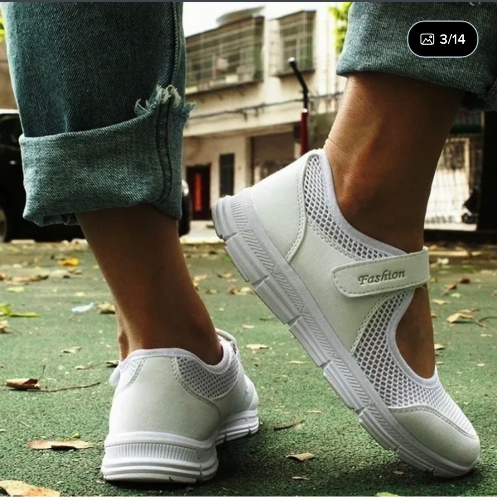 STZEE | mesh slip-on athletic shoes mary janes
